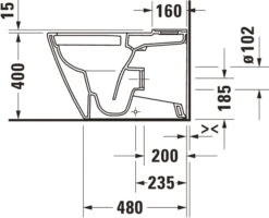 Duravit D-Neo Stand-Tiefspül-WC 2002090000 37x58cm, Für Aufgesetzten Spülkasten, Für Kombination, Weiß -VIEGA Verkäufe Duravit D Neo Stand Tiefspuel WC 2002090000 37x58cm fuer aufgesetzten Spuelkasten fuer Kombination weiss 9