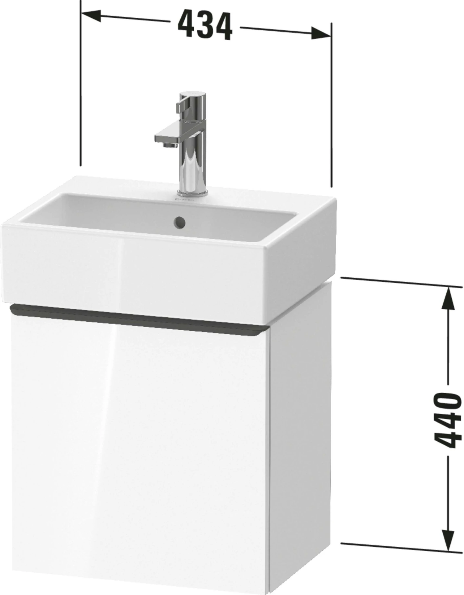 Duravit D-Neo Waschtisch-Unterschrank DE4217L3030 43,4 X 32,2 Cm, Eiche Natur, Wandhängend, 1 Türe, Links 5 Duravit D-Neo Waschtisch-Unterschrank DE4217L3030 43,4 X 32,2 Cm, Eiche Natur, Wandhängend, 1 Türe, Links – Bild 5