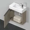 Duravit D-Neo Waschtisch-Unterschrank DE4219L3535 48,4 X 22,2 Cm, Eiche Terra, Wandhängend, 1 Türe, Links