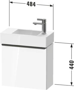 Duravit D-Neo Waschtisch-Unterschrank DE4219L3535 48,4 X 22,2 Cm, Eiche Terra, Wandhängend, 1 Türe, Links -VIEGA Verkäufe Duravit D Neo Waschtisch Unterschrank DE4219L3535 484 x 222 cm Eiche Terra wandhaengend 1 Tuere links 4
