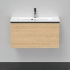 Duravit D-Neo Waschtisch-Unterschrank DE426903030 81 X 37,2, Eiche Natur, Wandhängend, 1 Auszug