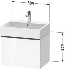 Duravit D-Neo Waschtisch-Unterschrank DE427100707 58,4 X 44,2 Cm, Betongrau Matt, Wandhängend, 1 Auszug -VIEGA Verkäufe Duravit D Neo Waschtisch Unterschrank DE427100707 584 x 442 cm Betongrau Matt wandhaengend 1 Auszug 6
