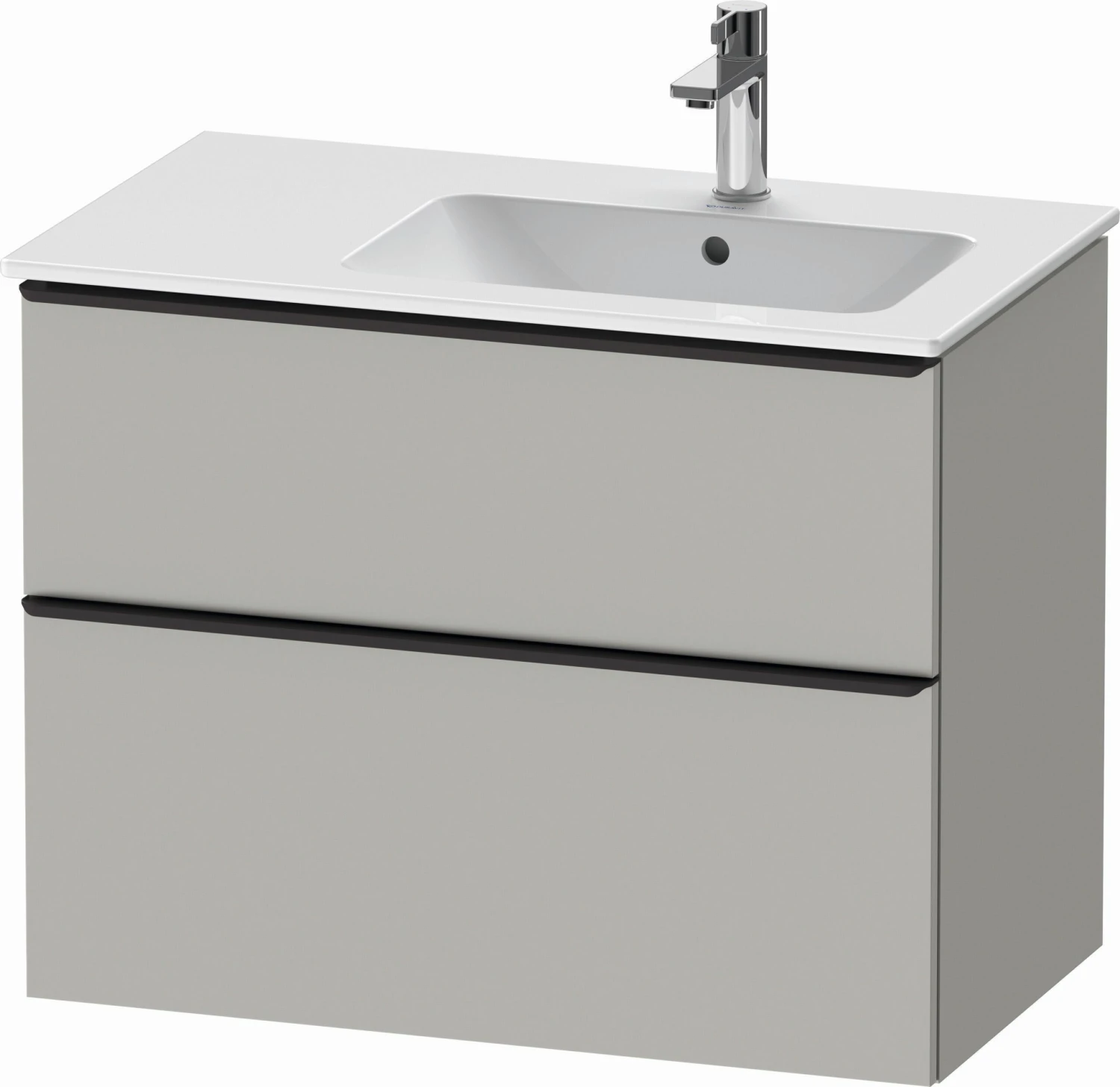 Duravit D-Neo Waschtisch-Unterschrank DE436700707 81 X 46,2 Cm, Betongrau Matt, Wandhängend, 1 Schubkasten, 1 Auszug 5 Duravit D-Neo Waschtisch-Unterschrank DE436700707 81 X 46,2 Cm, Betongrau Matt, Wandhängend, 1 Schubkasten, 1 Auszug – Bild 5