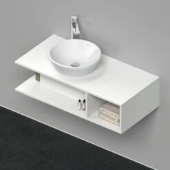 Duravit D-Neo Waschtisch-Unterschrank DE491901818 100 X 48 Cm, Weiß Matt, Wandhängend, 1 Fach, 1 Konsolenplatte -VIEGA Verkäufe Duravit D Neo Waschtisch Unterschrank DE491901818 100 x 48 cm Weiss Matt wandhaengend 1 Fach 1 Konsolenplatte 2