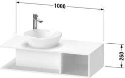 Duravit D-Neo Waschtisch-Unterschrank DE491901818 100 X 48 Cm, Weiß Matt, Wandhängend, 1 Fach, 1 Konsolenplatte -VIEGA Verkäufe Duravit D Neo Waschtisch Unterschrank DE491901818 100 x 48 cm Weiss Matt wandhaengend 1 Fach 1 Konsolenplatte 4