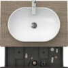 Duravit D-Neo Waschtisch-Unterschrank DE494703535 80 X 55 Cm, Eiche Terra, Wandhängend, 1 Auszug, 1 Konsolenplatte