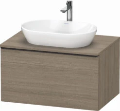 Duravit D-Neo Waschtisch-Unterschrank DE494703535 80 X 55 Cm, Eiche Terra, Wandhängend, 1 Auszug, 1 Konsolenplatte -VIEGA Verkäufe Duravit D Neo Waschtisch Unterschrank DE494703535 80 x 55 cm Eiche Terra wandhaengend 1 Auszug 1 Konsolenplatte 2