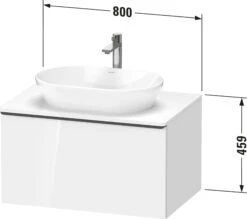 Duravit D-Neo Waschtisch-Unterschrank DE494703535 80 X 55 Cm, Eiche Terra, Wandhängend, 1 Auszug, 1 Konsolenplatte -VIEGA Verkäufe Duravit D Neo Waschtisch Unterschrank DE494703535 80 x 55 cm Eiche Terra wandhaengend 1 Auszug 1 Konsolenplatte 4