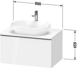 Duravit D-Neo Waschtisch-Unterschrank DE494703535 80 X 55 Cm, Eiche Terra, Wandhängend, 1 Auszug, 1 Konsolenplatte -VIEGA Verkäufe Duravit D Neo Waschtisch Unterschrank DE494703535 80 x 55 cm Eiche Terra wandhaengend 1 Auszug 1 Konsolenplatte 5