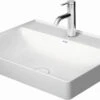 Duravit DuraSquare Aufsatzwaschtisch 2354600041 Weiss, 60x47cm, Mit Hahnloch, Rückwand Glasiert