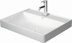 Duravit DuraSquare Aufsatzwaschtisch 2354600041 Weiss, 60x47cm, Mit Hahnloch, Rückwand Glasiert