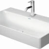 Duravit DuraSquare Möbel-Waschtisch 23538000411 80 X 47 Cm, Ohne Überlauf, Mit Hahnlochbank, 1 Hahnloch, Weiß WonderGliss