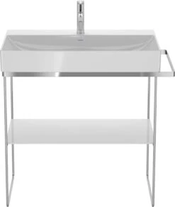 Duravit DuraSquare Möbel-Waschtisch 23538000411 80 X 47 Cm, Ohne Überlauf, Mit Hahnlochbank, 1 Hahnloch, Weiß WonderGliss -VIEGA Verkäufe Duravit DuraSquare Moebel Waschtisch 23538000411 80 x 47 cm ohne Ueberlauf mit Hahnlochbank 1 Hahnloch weiss WonderGliss 2
