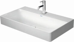 Duravit DuraSquare Möbel-Waschtisch 23538000411 80 X 47 Cm, Ohne Überlauf, Mit Hahnlochbank, 1 Hahnloch, Weiß WonderGliss