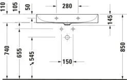 Duravit DuraSquare Möbel-Waschtisch 23538000411 80 X 47 Cm, Ohne Überlauf, Mit Hahnlochbank, 1 Hahnloch, Weiß WonderGliss -VIEGA Verkäufe Duravit DuraSquare Moebel Waschtisch 23538000411 80 x 47 cm ohne Ueberlauf mit Hahnlochbank 1 Hahnloch weiss WonderGliss 9