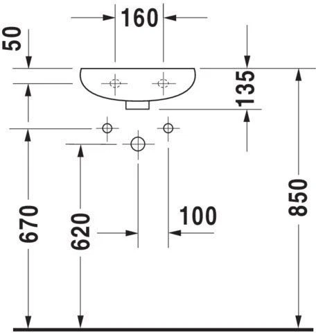 Duravit Handwaschbecken Duraplus Compact 36,5 X 26,5 Cm, Pergamon, Hahnlochvorstich Seitl. 2 Duravit Handwaschbecken Duraplus Compact 36,5 X 26,5 Cm, Pergamon, Hahnlochvorstich Seitl. – Bild 2