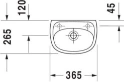 Duravit Handwaschbecken Duraplus Compact 36,5 X 26,5 Cm, Pergamon, Hahnlochvorstich Seitl. 7 Duravit Handwaschbecken Duraplus Compact 36,5 X 26,5 Cm, Pergamon, Hahnlochvorstich Seitl. -VIEGA Verkäufe Duravit Handwaschbecken Duraplus Compact 365 x 265 cm pergamon Hahnlochvorstich seitl 2