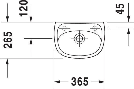 Duravit Handwaschbecken Duraplus Compact 36,5 X 26,5 Cm, Pergamon, Hahnlochvorstich Seitl. 3 Duravit Handwaschbecken Duraplus Compact 36,5 X 26,5 Cm, Pergamon, Hahnlochvorstich Seitl. – Bild 3