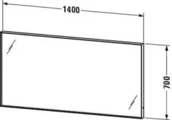 Duravit L-Cube Lichtspiegel LC7384000000100 140 X 70 X 6,7 Cm, 36 W, Mit Spiegelheizung, 19 W, LED -VIEGA Verkäufe Duravit L Cube Lichtspiegel LC7384000000100 140 x 70 x 67 cm 36 W mit Spiegelheizung 19 W LED 1