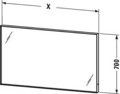 Duravit L-Cube Lichtspiegel LC7384000000100 140 X 70 X 6,7 Cm, 36 W, Mit Spiegelheizung, 19 W, LED -VIEGA Verkäufe Duravit L Cube Lichtspiegel LC7384000000100 140 x 70 x 67 cm 36 W mit Spiegelheizung 19 W LED 2