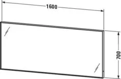 Duravit L-Cube Lichtspiegel LC7385000000100 160 X 70 X 6,7 Cm, 44 W, Mit Spiegelheizung, 19 W, LED -VIEGA Verkäufe Duravit L Cube Lichtspiegel LC7385000000100 160 x 70 x 67 cm 44 W mit Spiegelheizung 19 W LED 2