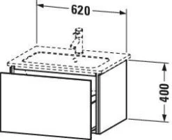Duravit L-Cube Waschtischunterbau LC614007979 Nussbaum Natur, 62x40x48,1cm, 1 Auszug -VIEGA Verkäufe Duravit L Cube Waschtischunterbau LC614007979 Nussbaum Natur 62x40x481cm 1 Auszug 2