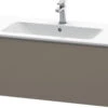 Duravit L-Cube Waschtischunterbau LC614209090 Flannel Grey Seidenmatt, 102x40x48,1cm, 1 Auszug