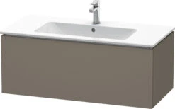 Duravit L-Cube Waschtischunterbau LC614209090 Flannel Grey Seidenmatt, 102x40x48,1cm, 1 Auszug