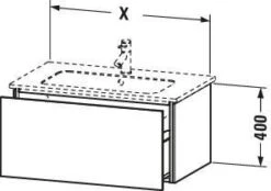 Duravit L-Cube Waschtischunterbau LC614209090 Flannel Grey Seidenmatt, 102x40x48,1cm, 1 Auszug -VIEGA Verkäufe Duravit L Cube Waschtischunterbau LC614209090 Flannel Grey Seidenmatt 102x40x481cm 1 Auszug 3