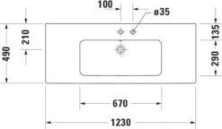 Duravit Me By Starck Möbel-Waschtisch 2336123260 123 X 49 Cm, Weiß Seidenmatt, Ohne Hahnloch, Mit Überlauf, Mit Hahnlochbank -VIEGA Verkäufe Duravit Me by Starck Moebel Waschtisch 2336123260 123 x 49 cm weiss seidenmatt ohne Hahnloch mit Ueberlauf mit Hahnlochbank 3