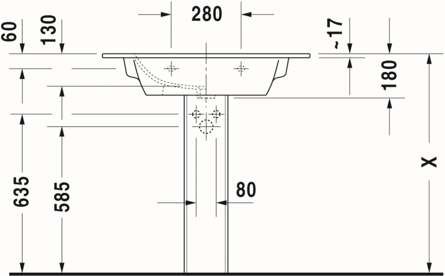 Duravit Me By Starck Möbel-Waschtisch 23368332601 83 X 49 Cm, Weiß Seidenmatt, WonderGliss, Ohne Hahnloch, Mit Überlauf, Mit Hahnlochbank 4 Duravit Me By Starck Möbel-Waschtisch 23368332601 83 X 49 Cm, Weiß Seidenmatt, WonderGliss, Ohne Hahnloch, Mit Überlauf, Mit Hahnlochbank – Bild 4