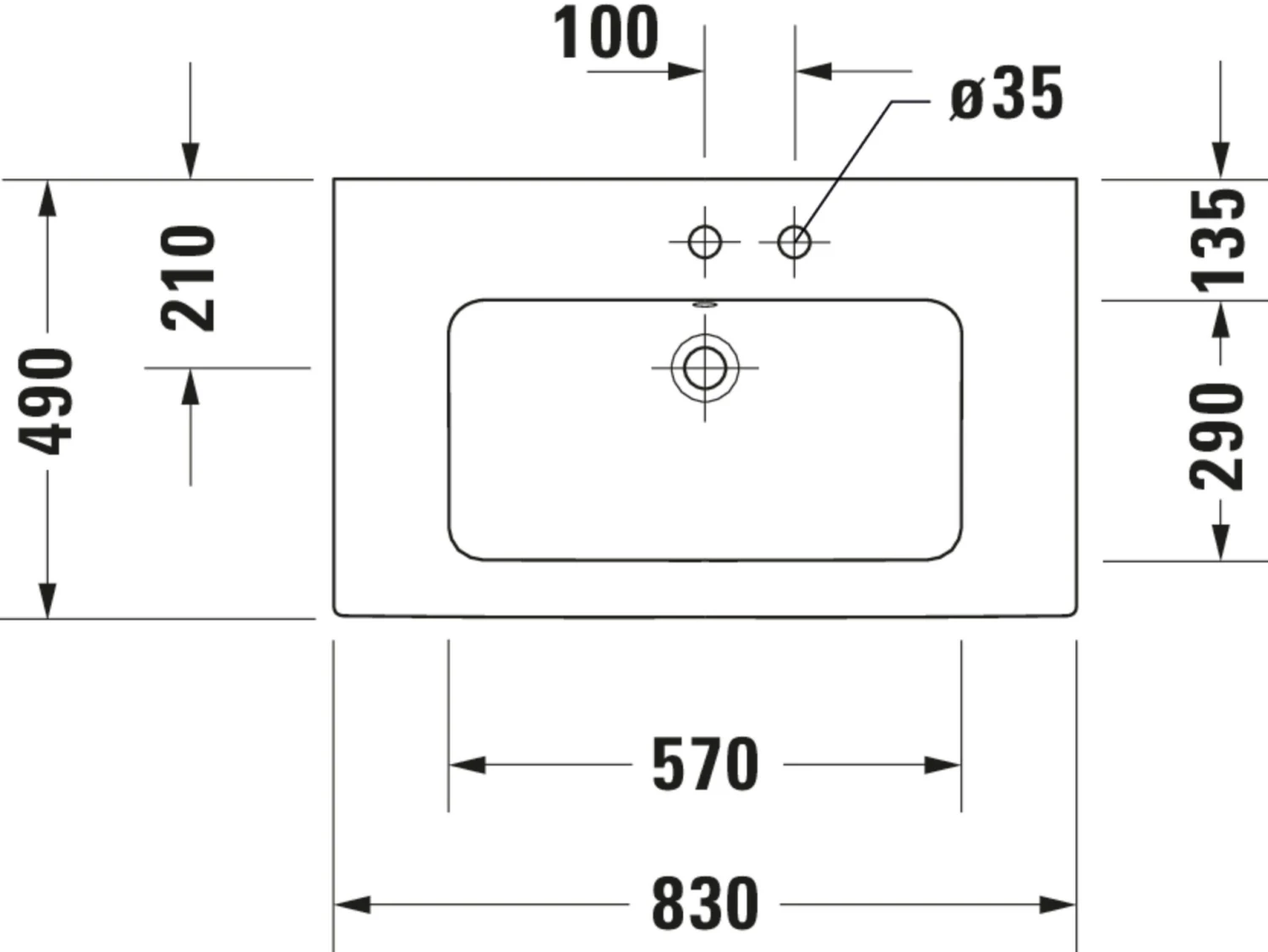 Duravit Me By Starck Möbel-Waschtisch 23368332601 83 X 49 Cm, Weiß Seidenmatt, WonderGliss, Ohne Hahnloch, Mit Überlauf, Mit Hahnlochbank 6 Duravit Me By Starck Möbel-Waschtisch 23368332601 83 X 49 Cm, Weiß Seidenmatt, WonderGliss, Ohne Hahnloch, Mit Überlauf, Mit Hahnlochbank – Bild 6