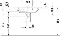 Duravit Me By Starck Möbel-Waschtisch 23368332601 83 X 49 Cm, Weiß Seidenmatt, WonderGliss, Ohne Hahnloch, Mit Überlauf, Mit Hahnlochbank 17 Duravit Me By Starck Möbel-Waschtisch 23368332601 83 X 49 Cm, Weiß Seidenmatt, WonderGliss, Ohne Hahnloch, Mit Überlauf, Mit Hahnlochbank -VIEGA Verkäufe Duravit Me by Starck Moebel Waschtisch 23368332601 83 x 49 cm weiss seidenmatt WonderGliss ohne Hahnloch mit Ueberlauf mit Hahnlochbank 7