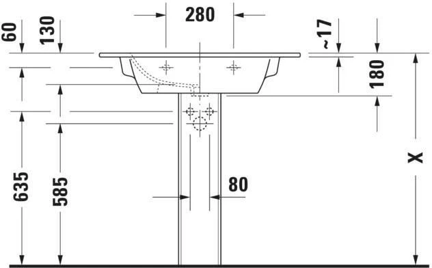 Duravit Me By Starck Möbel-Waschtisch 23368332601 83 X 49 Cm, Weiß Seidenmatt, WonderGliss, Ohne Hahnloch, Mit Überlauf, Mit Hahnlochbank 9 Duravit Me By Starck Möbel-Waschtisch 23368332601 83 X 49 Cm, Weiß Seidenmatt, WonderGliss, Ohne Hahnloch, Mit Überlauf, Mit Hahnlochbank – Bild 9