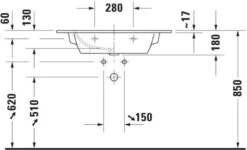Duravit Me By Starck Möbel-Waschtisch 23368332601 83 X 49 Cm, Weiß Seidenmatt, WonderGliss, Ohne Hahnloch, Mit Überlauf, Mit Hahnlochbank 19 Duravit Me By Starck Möbel-Waschtisch 23368332601 83 X 49 Cm, Weiß Seidenmatt, WonderGliss, Ohne Hahnloch, Mit Überlauf, Mit Hahnlochbank -VIEGA Verkäufe Duravit Me by Starck Moebel Waschtisch 23368332601 83 x 49 cm weiss seidenmatt WonderGliss ohne Hahnloch mit Ueberlauf mit Hahnlochbank 9