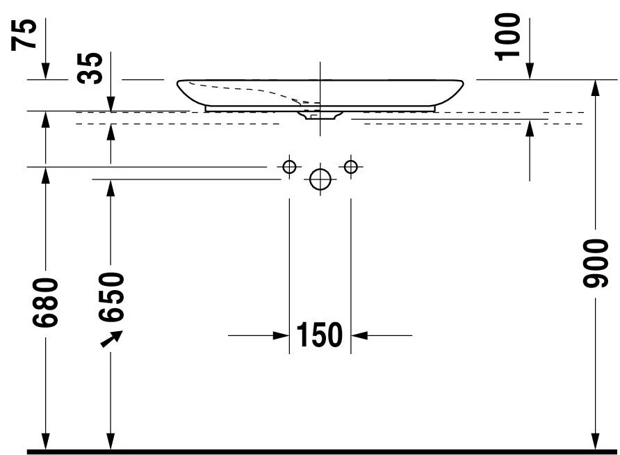 Duravit PuraVida Aufsatzwaschtisch 037070000 70 X 42 Cm, Weiss, Ohne Hahnlochbank 3 Duravit PuraVida Aufsatzwaschtisch 037070000 70 X 42 Cm, Weiss, Ohne Hahnlochbank – Bild 3