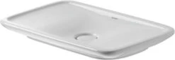Duravit PuraVida Aufsatzwaschtisch 037070000 70 X 42 Cm, Weiss, Ohne Hahnlochbank