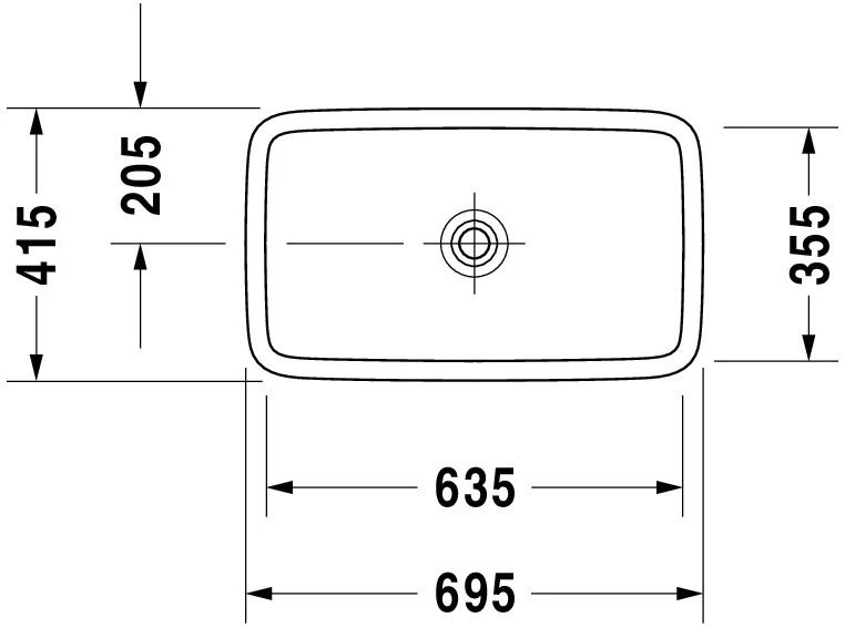 Duravit PuraVida Aufsatzwaschtisch 037070000 70 X 42 Cm, Weiss, Ohne Hahnlochbank 5 Duravit PuraVida Aufsatzwaschtisch 037070000 70 X 42 Cm, Weiss, Ohne Hahnlochbank – Bild 5