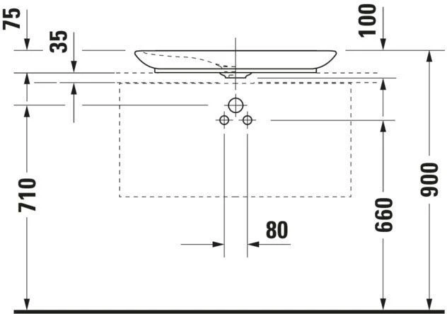 Duravit PuraVida Aufsatzwaschtisch 037070000 70 X 42 Cm, Weiss, Ohne Hahnlochbank 6 Duravit PuraVida Aufsatzwaschtisch 037070000 70 X 42 Cm, Weiss, Ohne Hahnlochbank – Bild 6