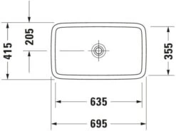 Duravit PuraVida Aufsatzwaschtisch 037070000 70 X 42 Cm, Weiss, Ohne Hahnlochbank 17 Duravit PuraVida Aufsatzwaschtisch 037070000 70 X 42 Cm, Weiss, Ohne Hahnlochbank -VIEGA Verkäufe Duravit PuraVida Aufsatzwaschtisch 037070000 70 x 42 cm weiss ohne Hahnlochbank 8