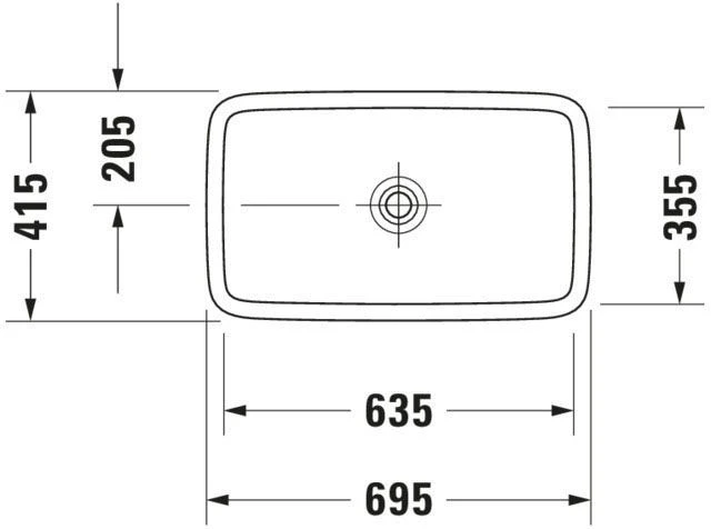 Duravit PuraVida Aufsatzwaschtisch 037070000 70 X 42 Cm, Weiss, Ohne Hahnlochbank 9 Duravit PuraVida Aufsatzwaschtisch 037070000 70 X 42 Cm, Weiss, Ohne Hahnlochbank – Bild 9