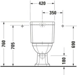 Duravit Serie 1930 Stand-WC 02270900001 Abgang Waagrecht, Weiss WonderGliss 13 Duravit Serie 1930 Stand-WC 02270900001 Abgang Waagrecht, Weiss WonderGliss -VIEGA Verkäufe Duravit Serie 1930 Stand WC 02270900001 Abgang waagrecht weiss WonderGliss 5