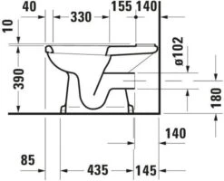 Duravit Serie 1930 Stand-WC 02270900001 Abgang Waagrecht, Weiss WonderGliss 14 Duravit Serie 1930 Stand-WC 02270900001 Abgang Waagrecht, Weiss WonderGliss -VIEGA Verkäufe Duravit Serie 1930 Stand WC 02270900001 Abgang waagrecht weiss WonderGliss 6