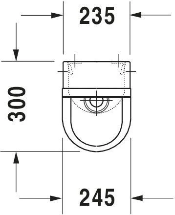 Duravit Starck 3 Urinal 0827250000 Weiss, Zulauf Von Hinten, Mit Spüldüse 4 Duravit Starck 3 Urinal 0827250000 Weiss, Zulauf Von Hinten, Mit Spüldüse – Bild 4