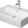 Duravit Vero Air Möbel-Waschtisch Geschliffen 23507000281 70 X 47 Cm, Weiß WonderGliss, Ohne Hahnloch, Mit Überlauf, Mit Hahnlochbank