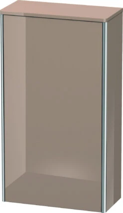 Duravit XSquare Halbhochschrank XS1303L8686 50x88x23,6cm, Tür Links, Cappuccino Hochglanz
