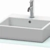 Duravit XSquare Konsole XS060F00909 120x55cm, Mit 1 Ausschnitt, Lichtblau Matt