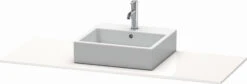 Duravit XSquare Konsole XS060GM2222 140x55cm, Mit 1 Ausschnitt, Mittig, Weiß Hochglanz