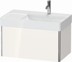 Duravit XSquare Waschtisch-Unterschrank XS406202222 78,4x39,7x46cm, 1 Auszug, Weiß Hochglanz