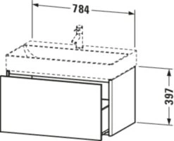 Duravit XSquare Waschtisch-Unterschrank XS406202222 78,4x39,7x46cm, 1 Auszug, Weiß Hochglanz 8 Duravit XSquare Waschtisch-Unterschrank XS406202222 78,4x39,7x46cm, 1 Auszug, Weiß Hochglanz -VIEGA Verkäufe Duravit XSquare Waschtisch Unterschrank XS406202222 784x397x46cm 1 Auszug weiss hochglanz 3